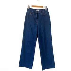 Wilfred Free | Aritzia Blue Mid-Wash High-Rise Straight-Leg Jeans Size 2